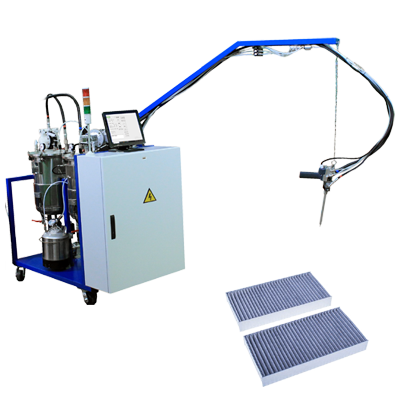 Заливочная установка со статическим смесителем для изготовления уплотнительных элементов фильтров