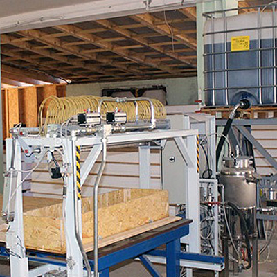 Установка для склеивания сэндвич-панелей 