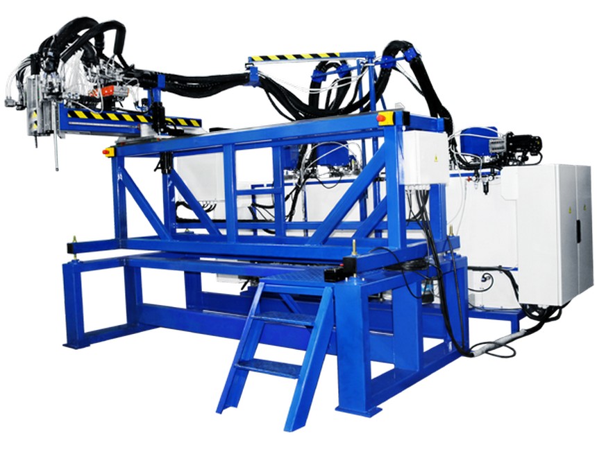 Комплекс по подготовке и многопозиционной заливке  полимерных композитных смесей 4БС-30